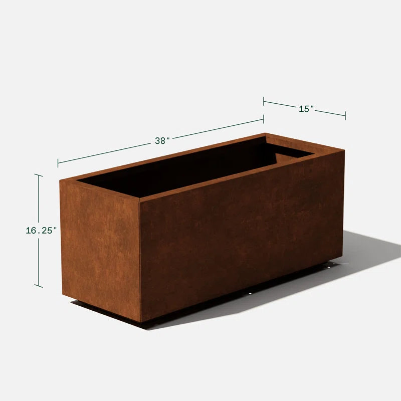 Corten Steel Series Long Box Planter