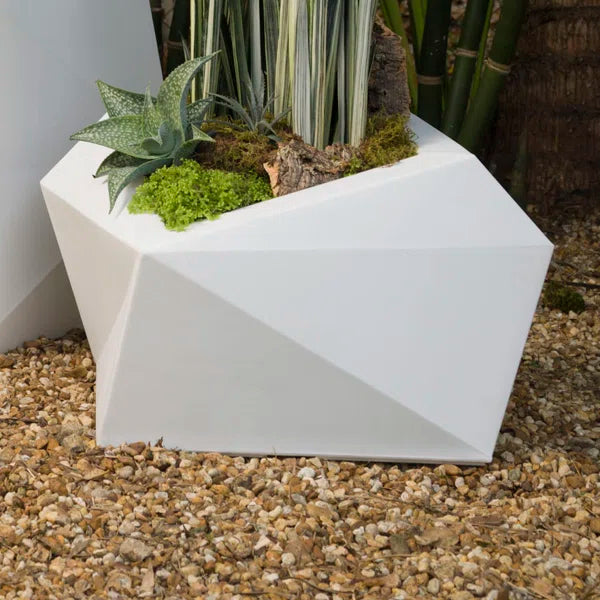 Origami Resin Modern Plant Pot for Indoor/Outdoor