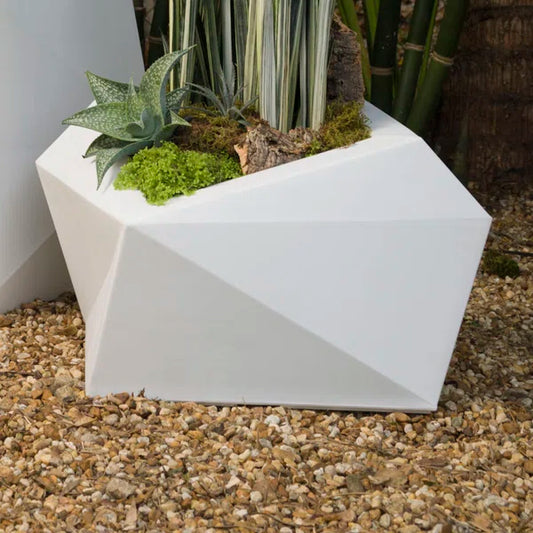 Origami Resin Modern Plant Pot for Indoor/Outdoor